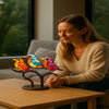 ARTISANFINCH – Handgefertigte bunte Vogelstatue aus Acryl zur Dekoration 8
