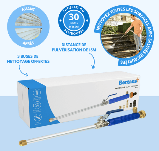 PowerJet PRO – Hochdruck-Wasserlanze für mühelose Reinigung ohne Strom
