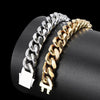 AURELIUS – 18 Karat vergoldetes kubanisches Gliederarmband für Herren 3