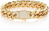 AURELIUS – 18 Karat vergoldetes kubanisches Gliederarmband für Herren 4