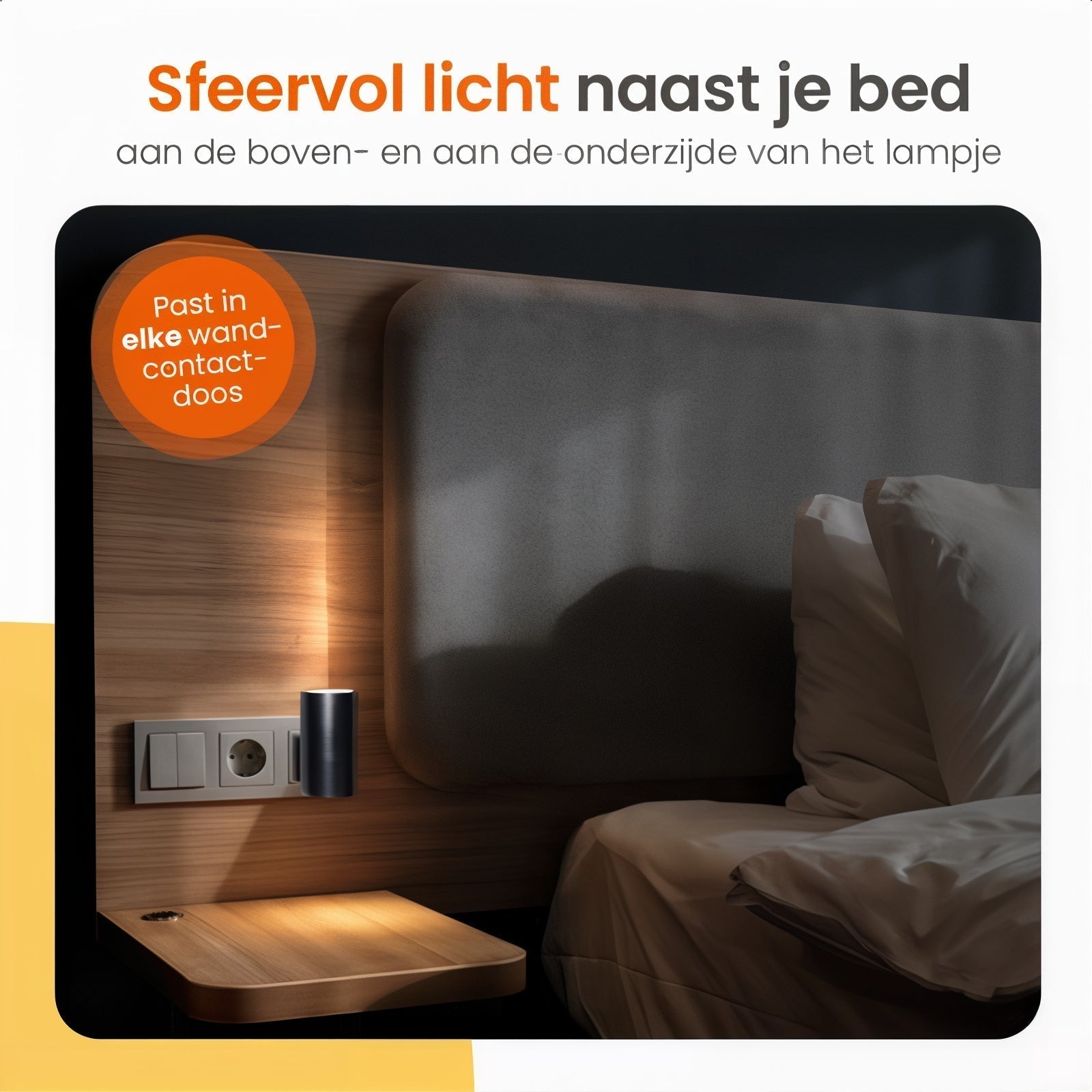 AURORA LED-Nachtlampe – Dimmbares Licht mit Sensor für Schlafzimmer & Flur