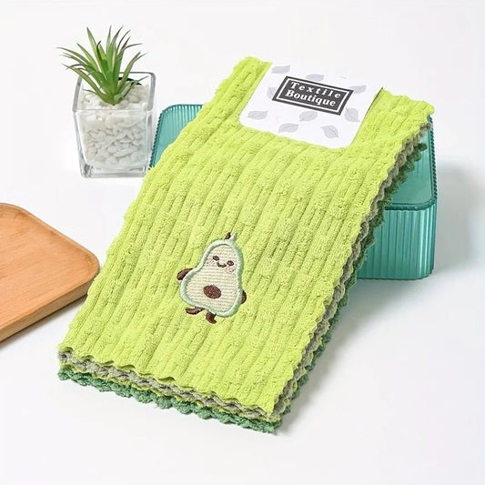AVOCADOLOFT - Saugfähige Baumwollküchentücher mit Avocado-Drucken, 4er-Set 1