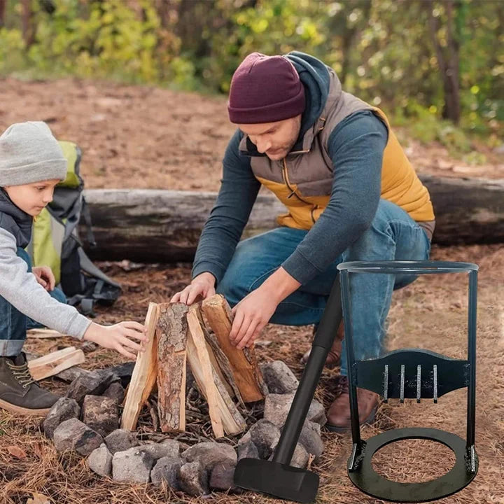 WOODCRACK – Sicherer & müheloser Holzspalter für Kamin und Outdoor