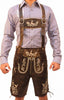 AlpenWear – Authentische kurze Suède-Lederhose für Oktoberfest und Festlichkeiten