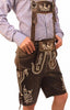 AlpenWear – Authentische kurze Suède-Lederhose für Oktoberfest und Festlichkeiten
