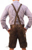 AlpenWear – Authentische kurze Suède-Lederhose für Oktoberfest und Festlichkeiten