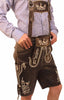 AlpenWear – Authentische kurze Suède-Lederhose für Oktoberfest und Festlichkeiten