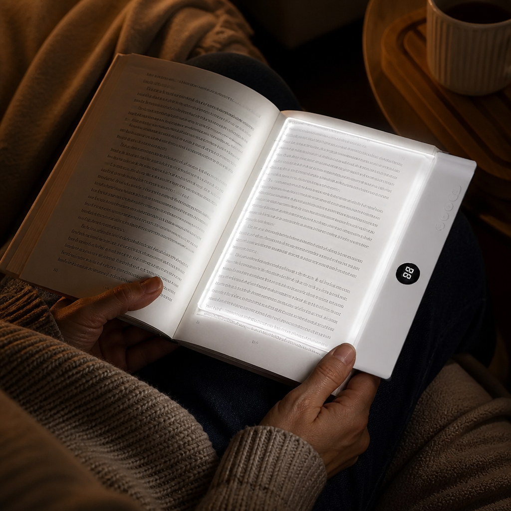 Wiederaufladbare LED-Leselampe – tragbare Buch- und Nachtleselampe für gemütliche und stressfreie Momente