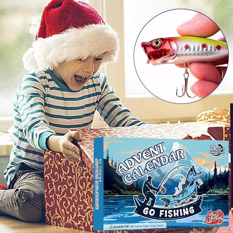 FISHMAS – Set de equipo de pesca para cuenta regresiva de 24 días de Navidad 2025