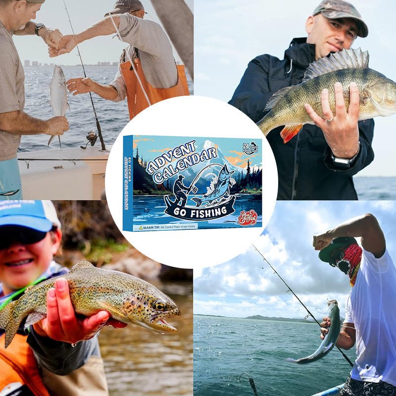 FISHMAS – Set de equipo de pesca para cuenta regresiva de 24 días de Navidad 2025