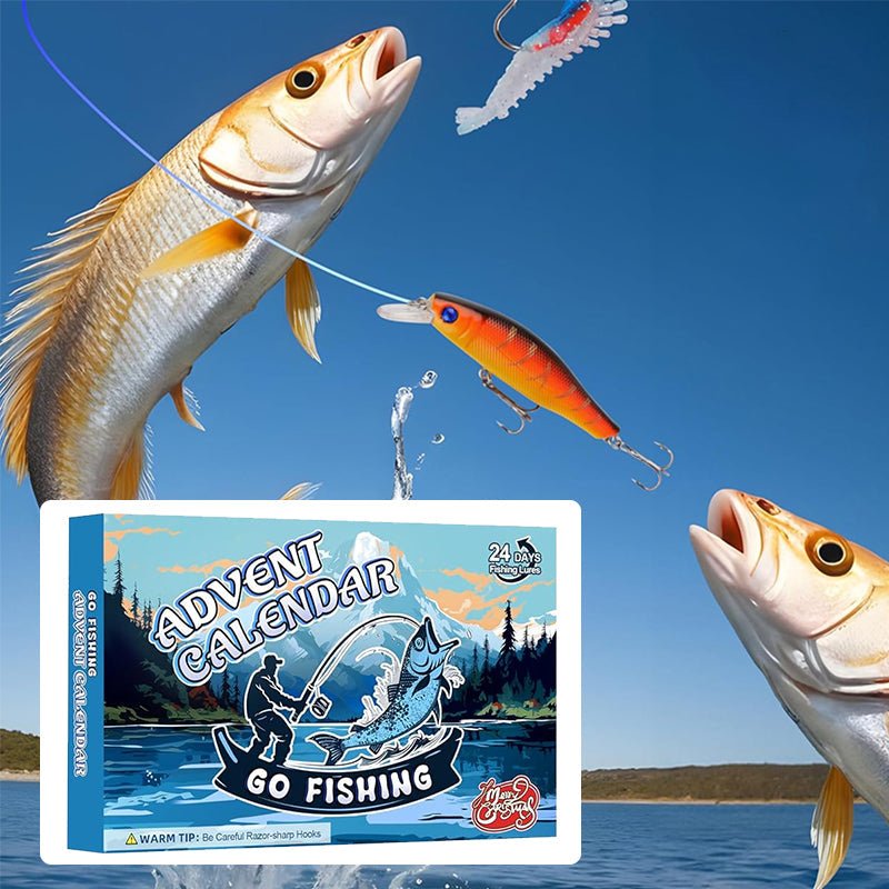 FISHMAS – Set de equipo de pesca para cuenta regresiva de 24 días de Navidad 2025