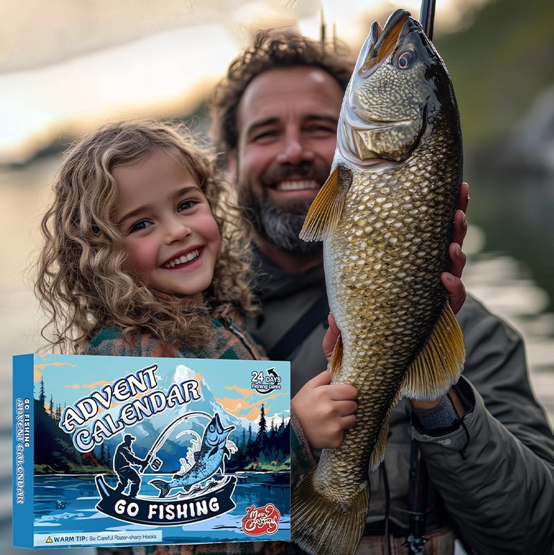 FISHMAS – Set de equipo de pesca para cuenta regresiva de 24 días de Navidad 2025