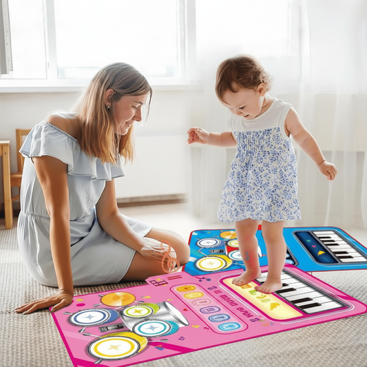PlayTune Sound Mat – Interaktive Musikmatte für Kinder mit 5 Instrumenten (Trommeln, Klavier, Geige)