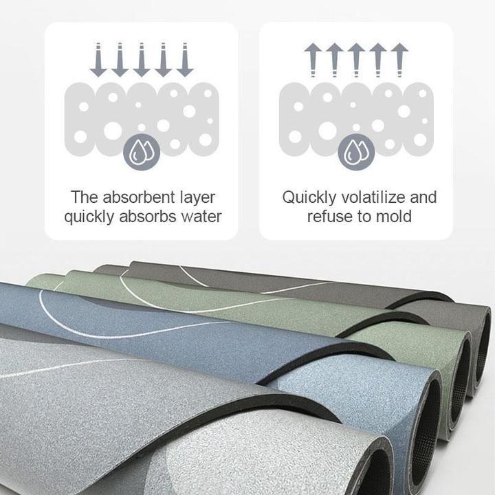 AquaComfort – Alfombrilla de baño de microfibra suave y de secado rápido