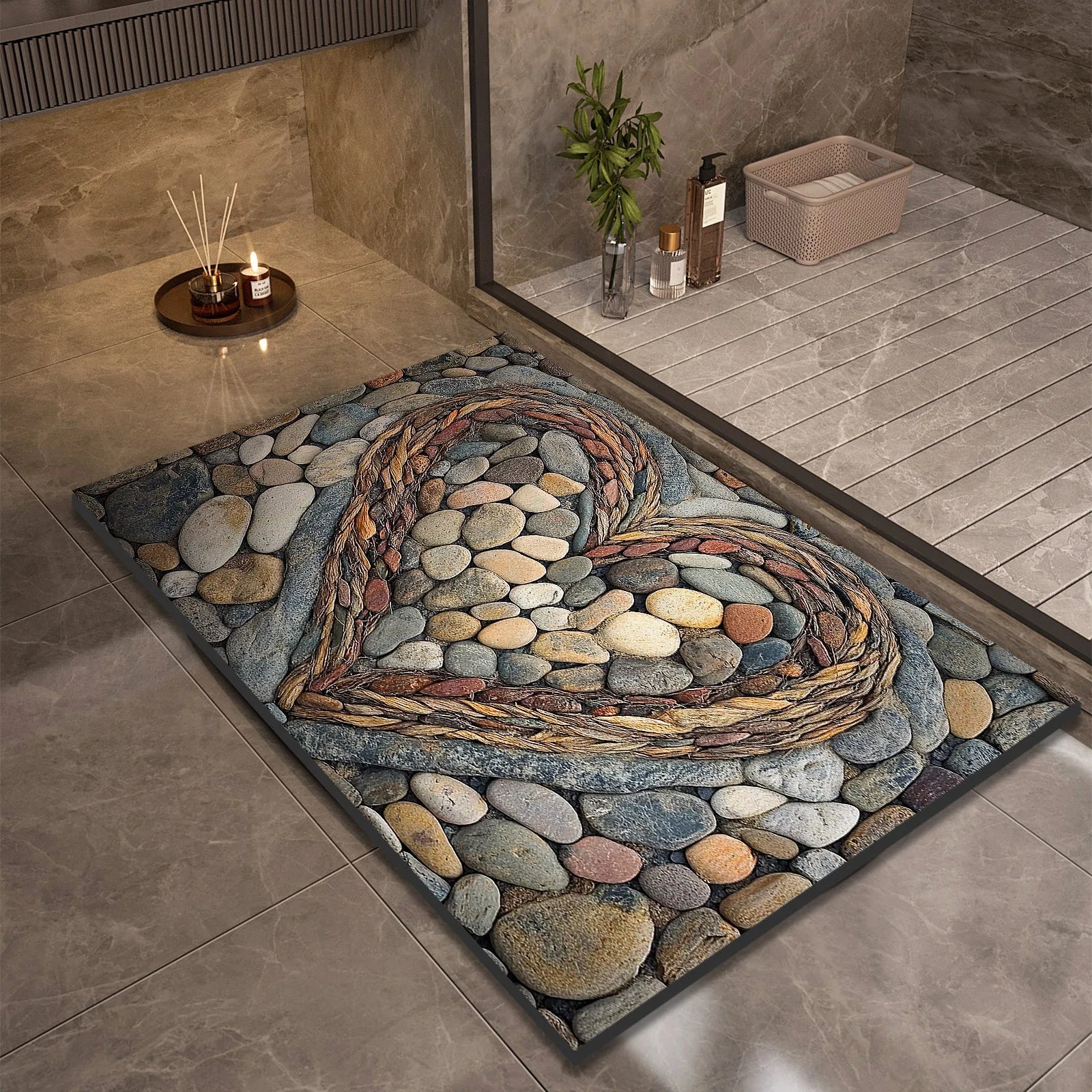 STONEDRY BATH MAT – Kieselgur-Badematte für Sicherheit & Komfort
