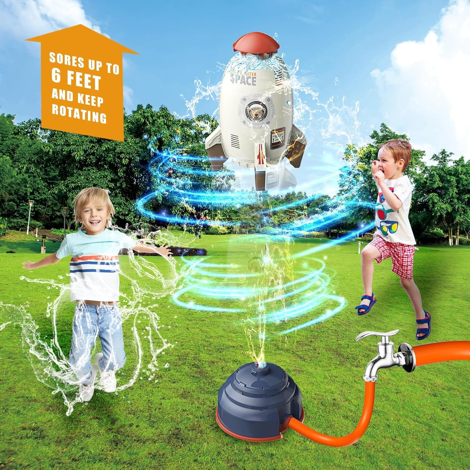 HYDROSPIN – 360° Wassersprinklerspielzeug für Kinder