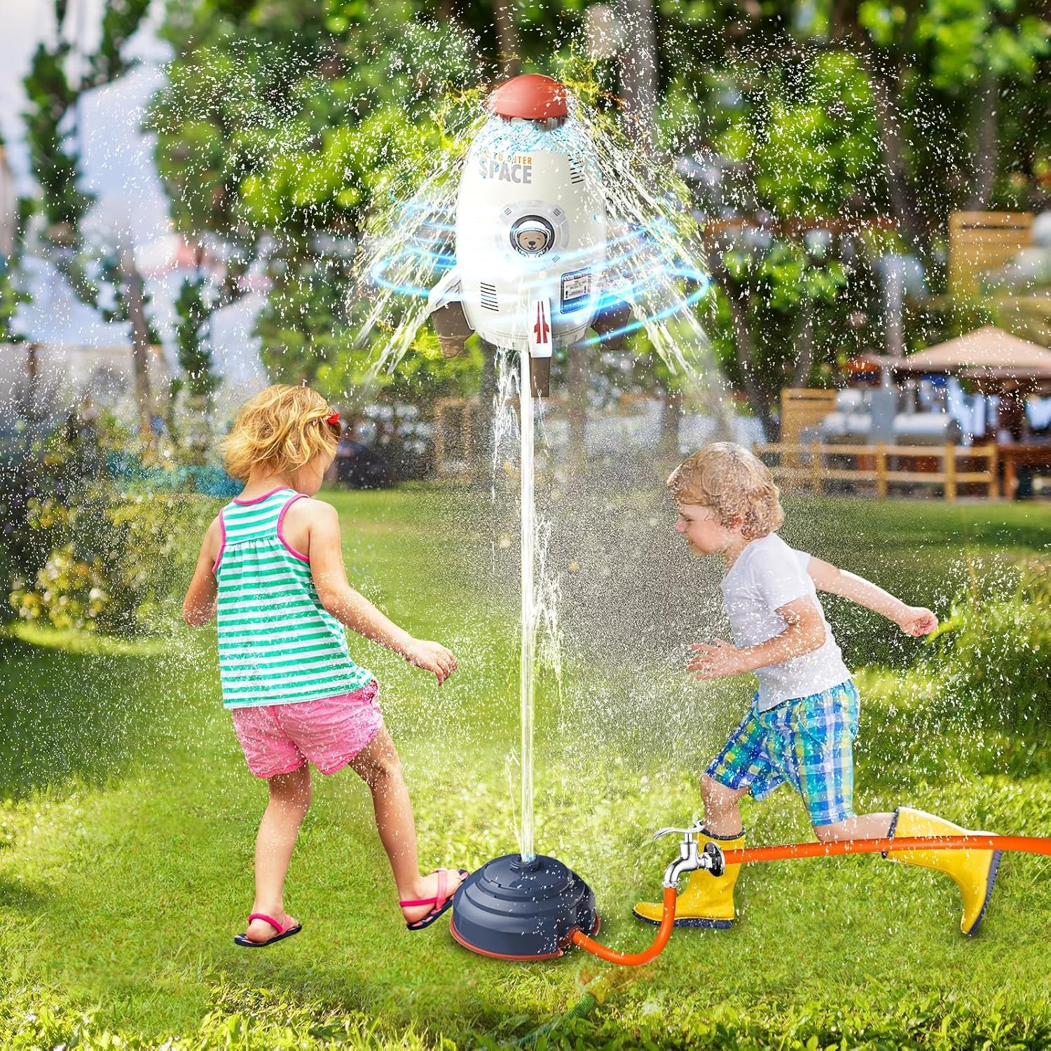 HYDROSPIN – 360° Wassersprinklerspielzeug für Kinder