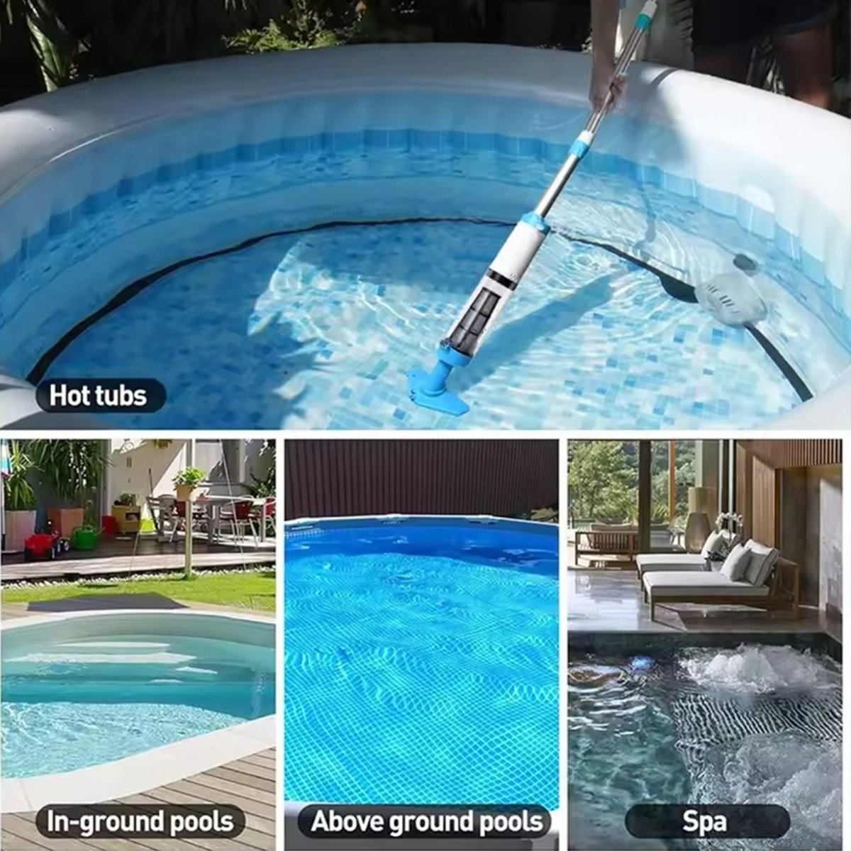 POOLMATE – Aspiradora inalámbrica para piscina para una limpieza sin esfuerzo