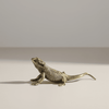 Auravista - Künstlerische Eidechsenskulptur aus Messing für elegante Dekoration 7
