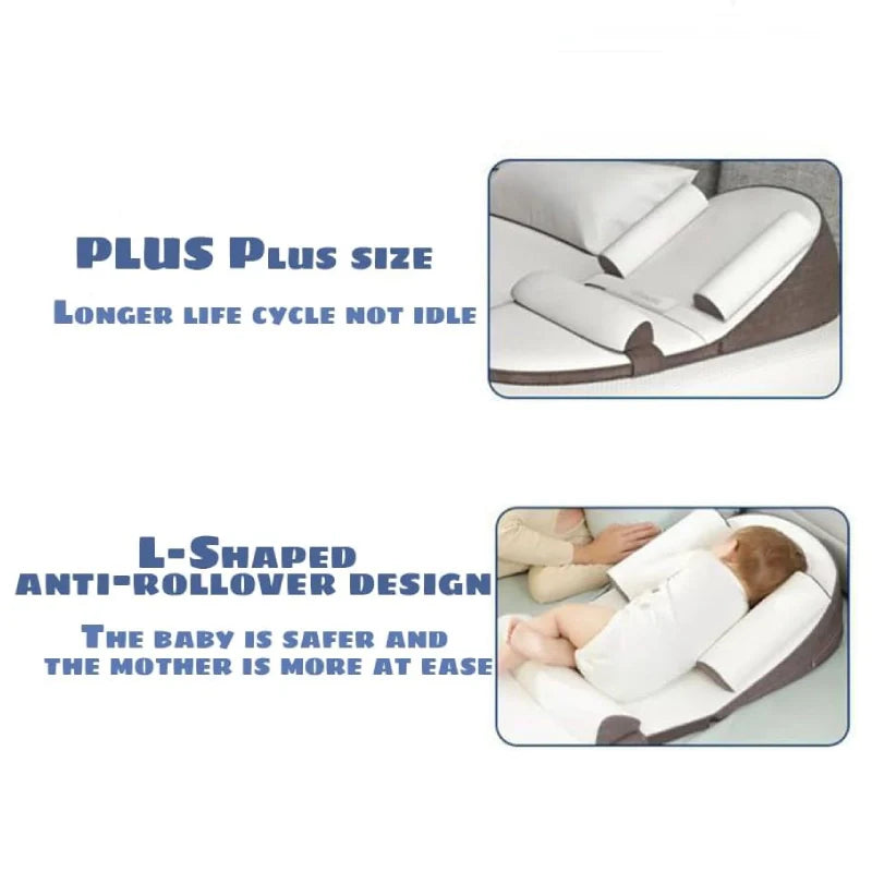 BABY DREAM SUPPORT – Cuscino per dormire di lato con inclinazione anti-reflusso per neonati