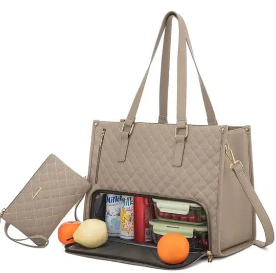 BAGSBALL 2-in-1 – Borsa della spesa elegante con scomparto isolante integrato