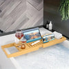 BAMBOREST – Adjustable Bamboo Bathtub Caddy | Functional & Elegant Organizer for Bathroom Accessories 4
