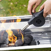 SOFFIATORE D'ARIA PER BARBECUE – Ventilatore per griglia a mano per accensione senza sforzo