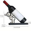 BEARWINE Scaffale – Elegante portabottiglie in ceramica a forma di orso per una conservazione raffinata delle bottiglie