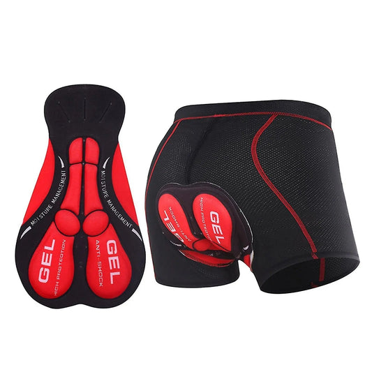 BIKERIDE Shorts – Cuissard de vélo rembourré en gel contre les douleurs de selle