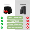 BIKERIDE Shorts – Cuissard de vélo rembourré en gel contre les douleurs de selle