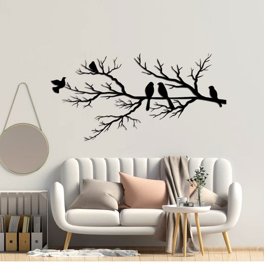 BIRDWING ART – Decorazione murale in metallo con uccelli per un soggiorno elegante