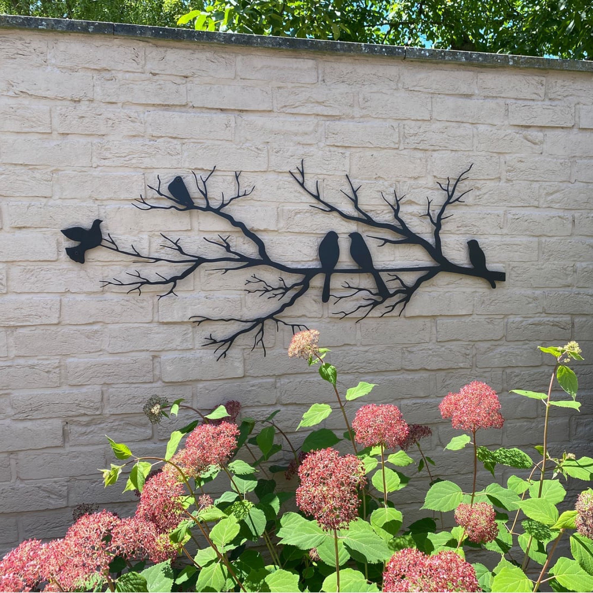 BIRDWING ART – Decorazione murale in metallo con uccelli per un soggiorno elegante