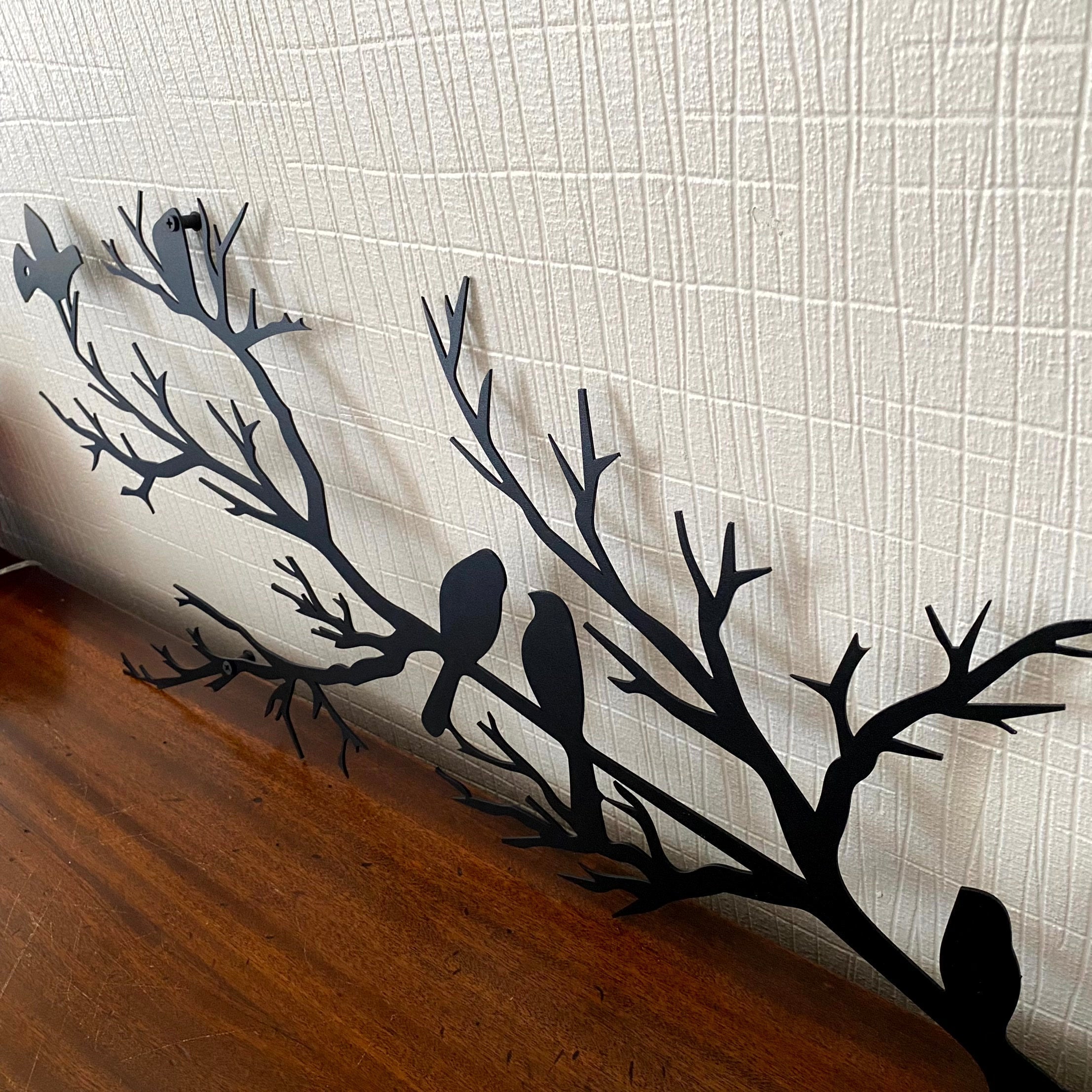 BIRDWING ART – Decorazione murale in metallo con uccelli per un soggiorno elegante