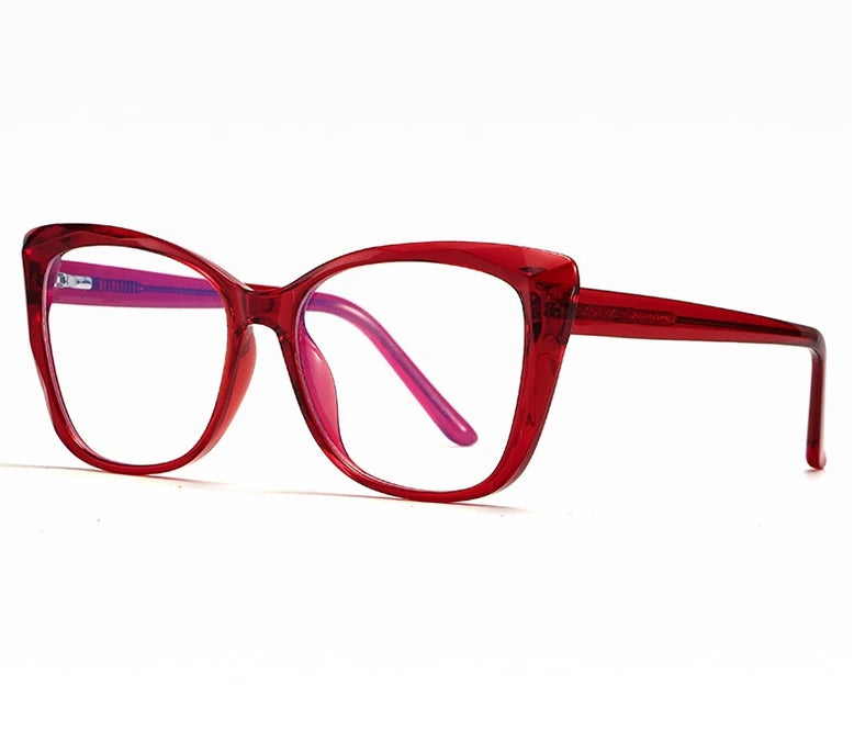 BLUELUX – Montatura elegante per occhiali anti luce blu da donna con gradazione