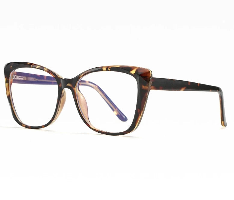 BLUELUX – Montatura elegante per occhiali anti luce blu da donna con gradazione