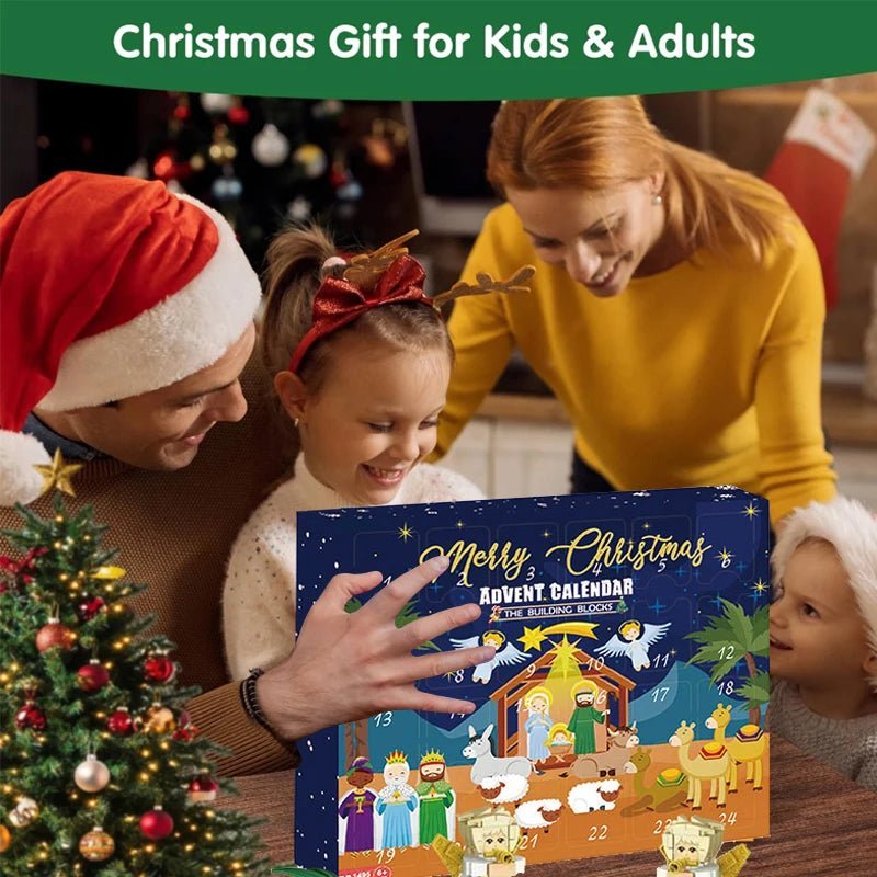 BRICKMAS – Kreativer DIY-Adventskalender mit Krippenmotiv und 24 Bausteinen 6