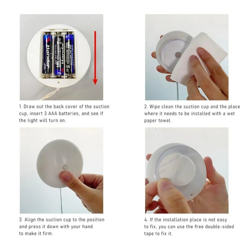 BRIGHTJOY – LED-Weihnachtslichter mit Saugnapf für Fenster und Glasdekoration 8