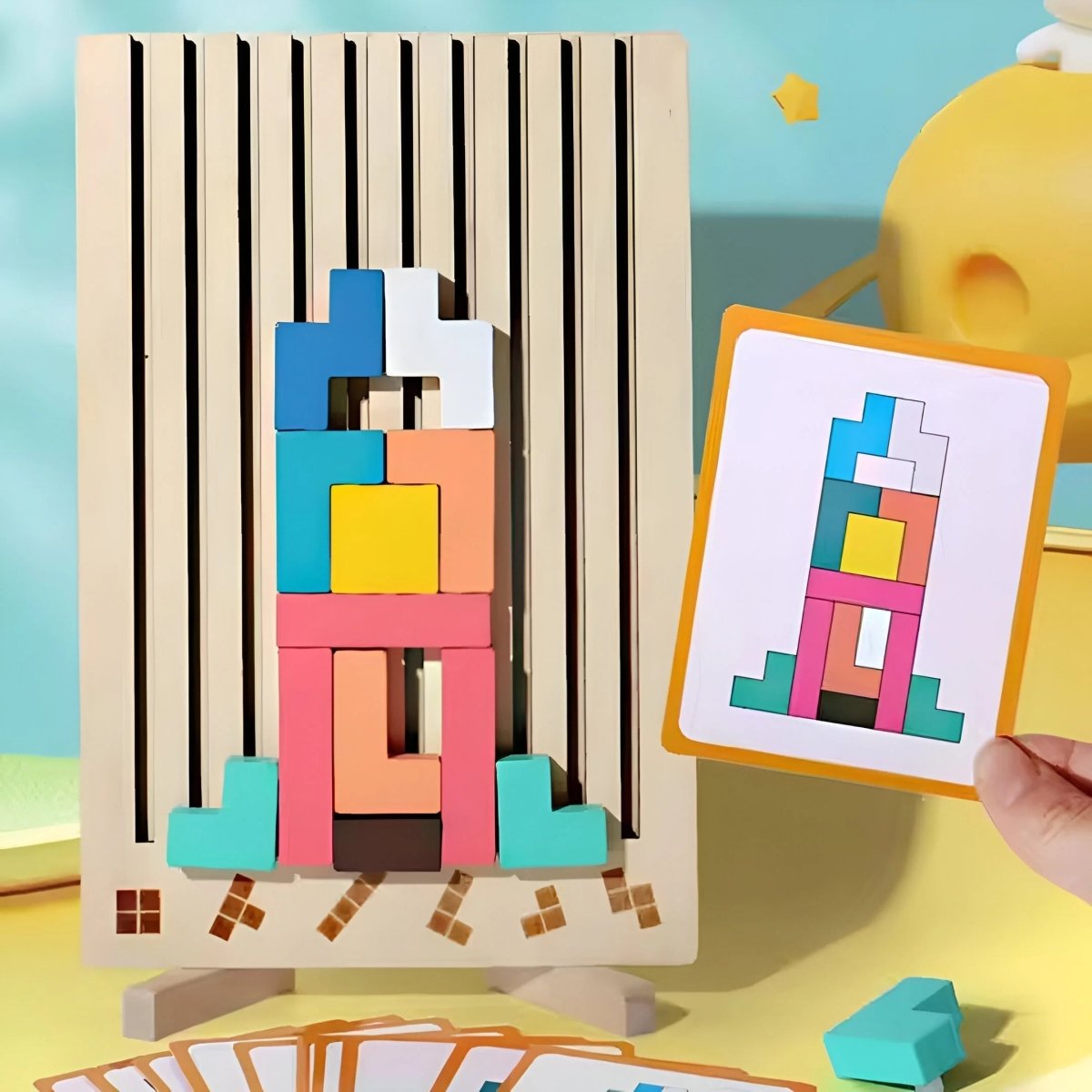 MINDSHAPES – Puzzle in legno 3D per apprendimento creativo