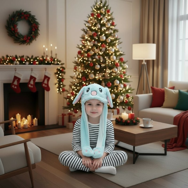 BUNFLIX – Interaktive Hasenmütze mit beweglichen Ohren und weichem Plüschstoff 0