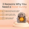 SnuggleBunny Soother – rustgevend knuffeldier met ademhalingssimulatie & muziek voor baby's