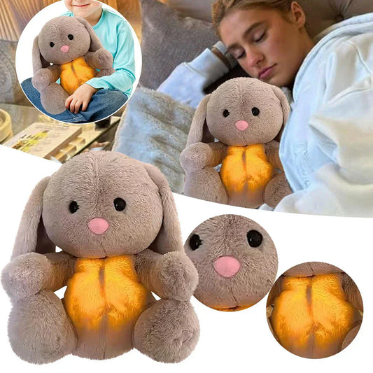 SnuggleBunny Soother – rustgevend knuffeldier met ademhalingssimulatie & muziek voor baby's
