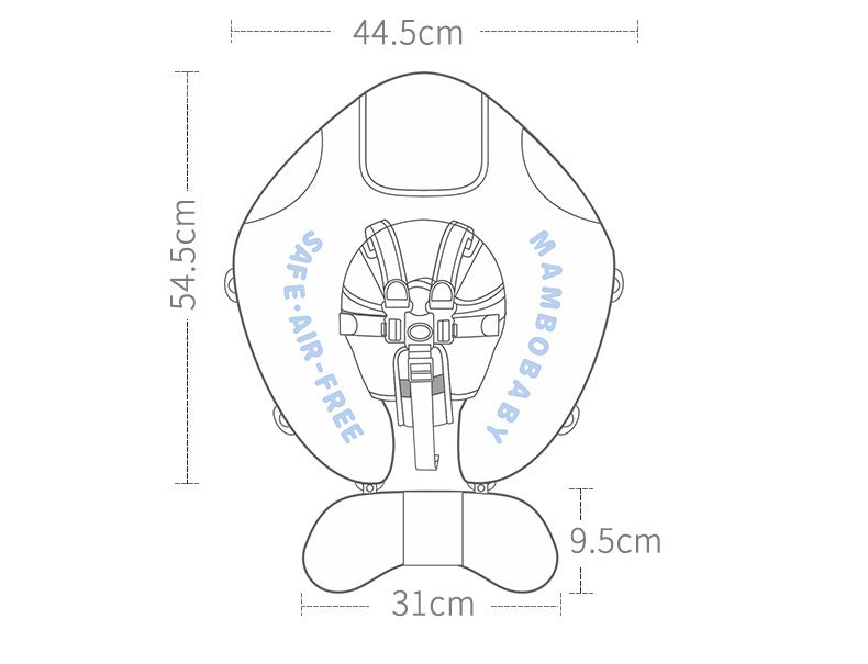 Anello da nuoto per bambini con tettuccio – Anello gonfiabile per neonati con protezione solare e design animale | Per un bagnetto sicuro in estate