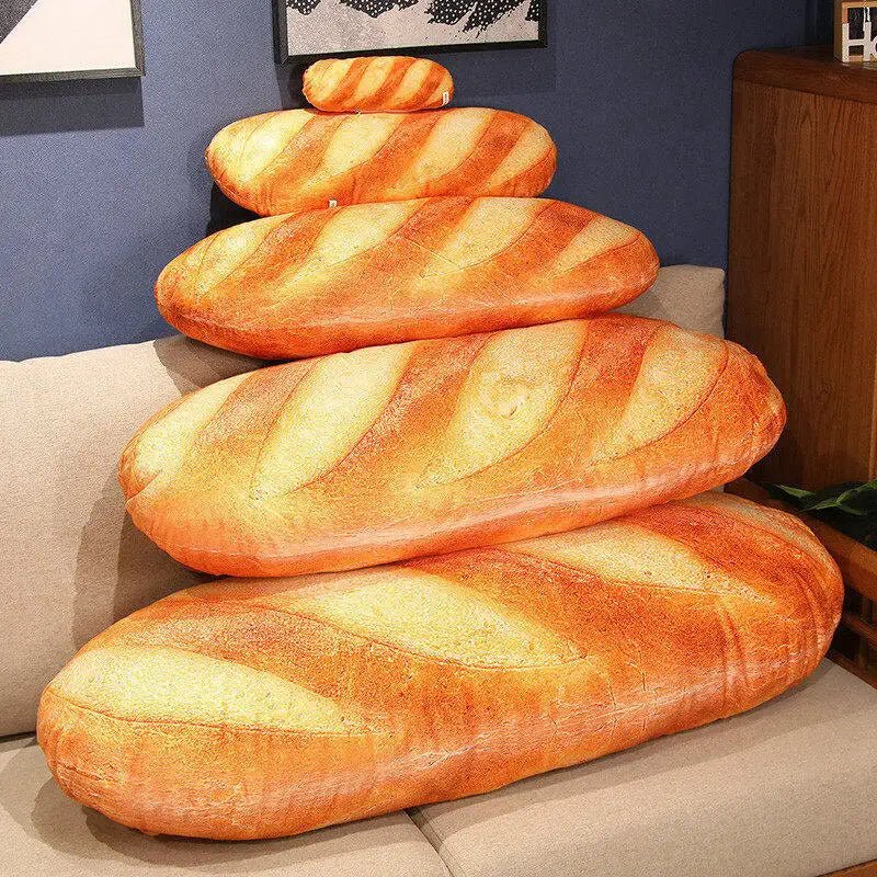 LOAFLINA – Plüschkissen im Baguette-Design für Komfort & Stil