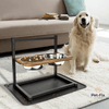 STATION D'ALIMENTATION SNACKHAVEN – Station d'alimentation ergonomique en acier inoxydable pour chiens grands et moyens