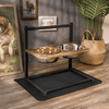STATION D'ALIMENTATION SNACKHAVEN – Station d'alimentation ergonomique en acier inoxydable pour chiens grands et moyens