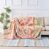 Boho-Chic – Coperta in cotone con motivo floreale boho