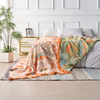 Boho-Chic – Coperta in cotone con motivo floreale boho
