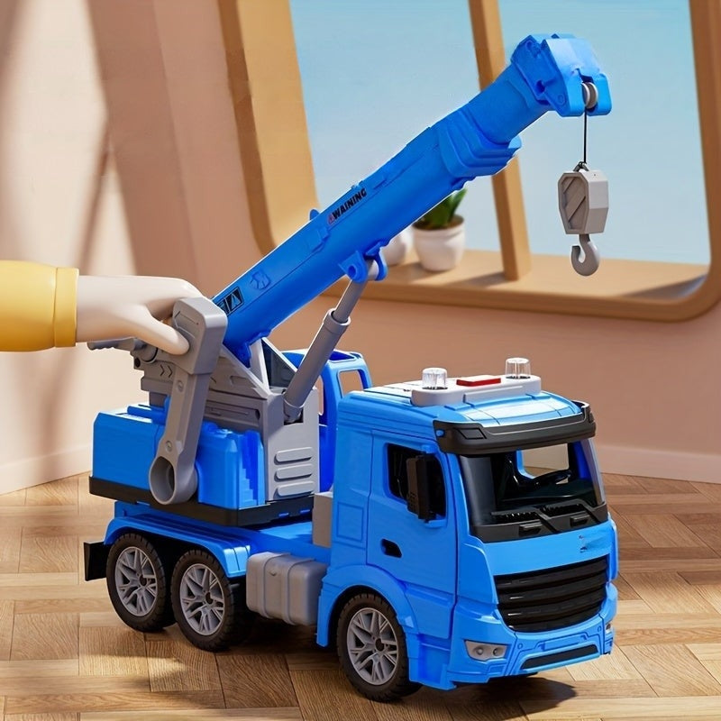 BuildPlay – Camion gru giocattolo con luci e suoni
