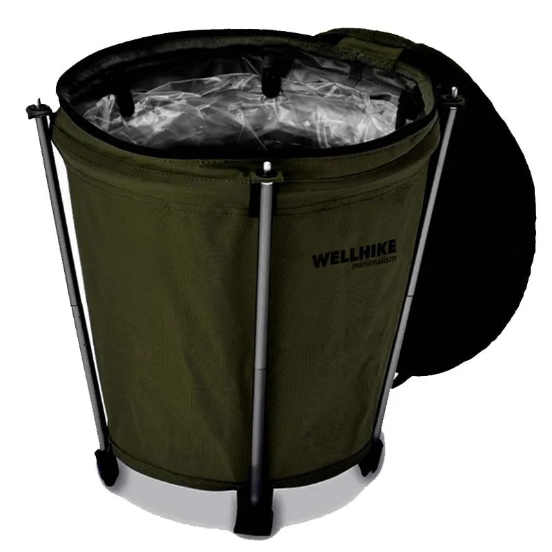 CAMPTRASH BIN – Cestino per rifiuti pieghevole da esterno per campeggio e festival