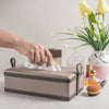 Ardello Lederbox | Handgefertigter Taschentuch-Spender | Elegantes Design aus Kunstleder | Für Zuhause, Büro & Auto